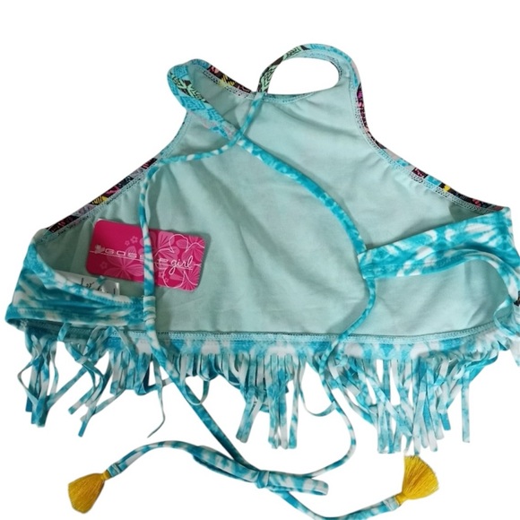 Gossip Girl Multi-Colors Fringed Bikini 👙 Swimsuit Set - Picture 5 of 8